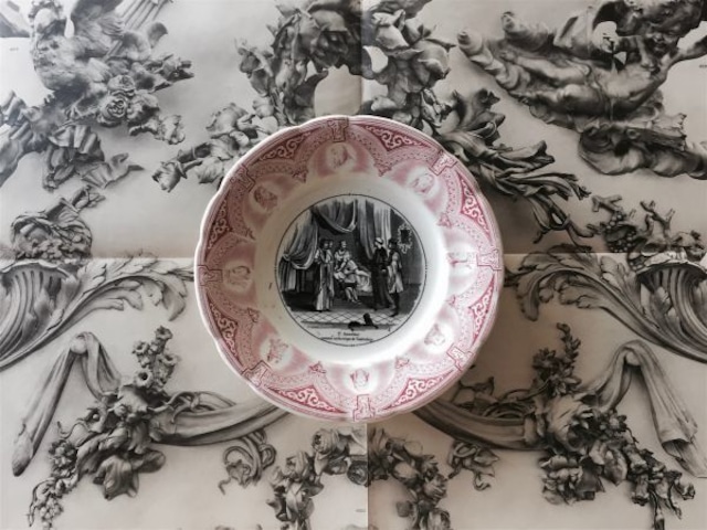 1875s~ Sarreguemines 聖人と聖人と聖人たちのプレートc サルグミンヌ