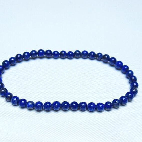 ラピスラズリ ブレスレット 4mm 一点物 メール便可 [M便 1/10] 111-48379