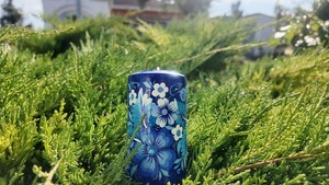 木製キャンドルホルダー　青（ティモシェンコ作）