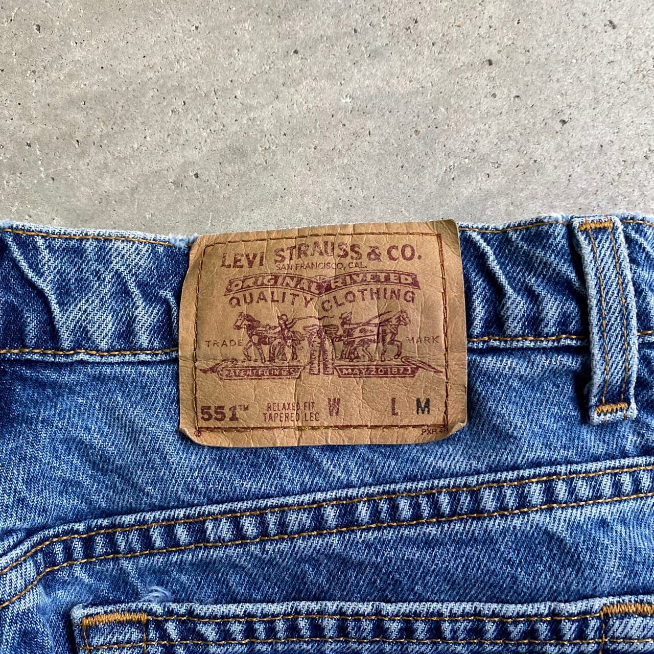 90年代 USA製 Levi's リーバイス 551 テーパード デニムパンツ
