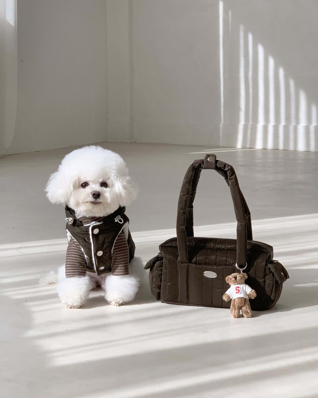 こっそりペアコーデ ハンドバッグ (BROWN)