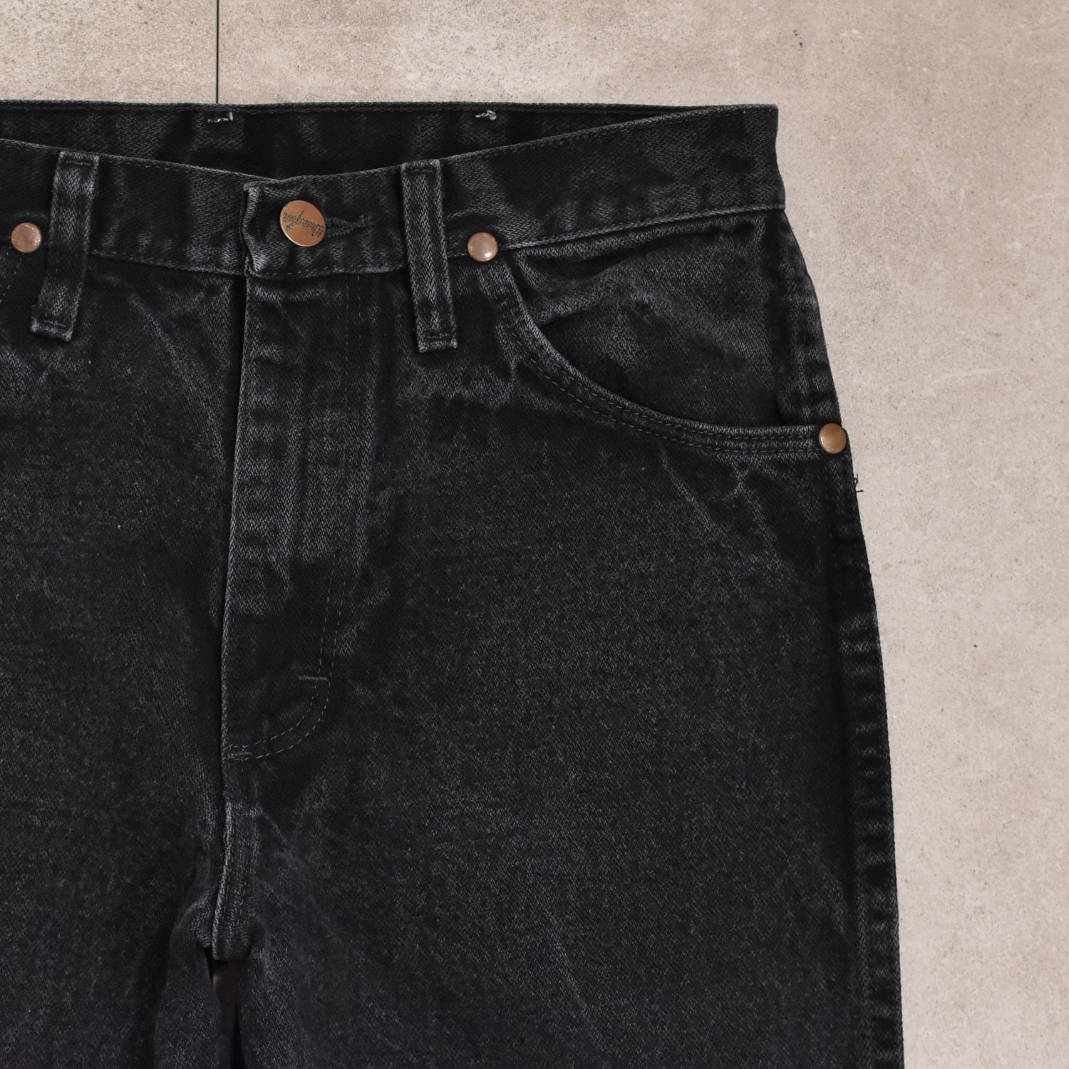 90s Wrangler 936WBK black denim pants | 古着屋 grin days memory