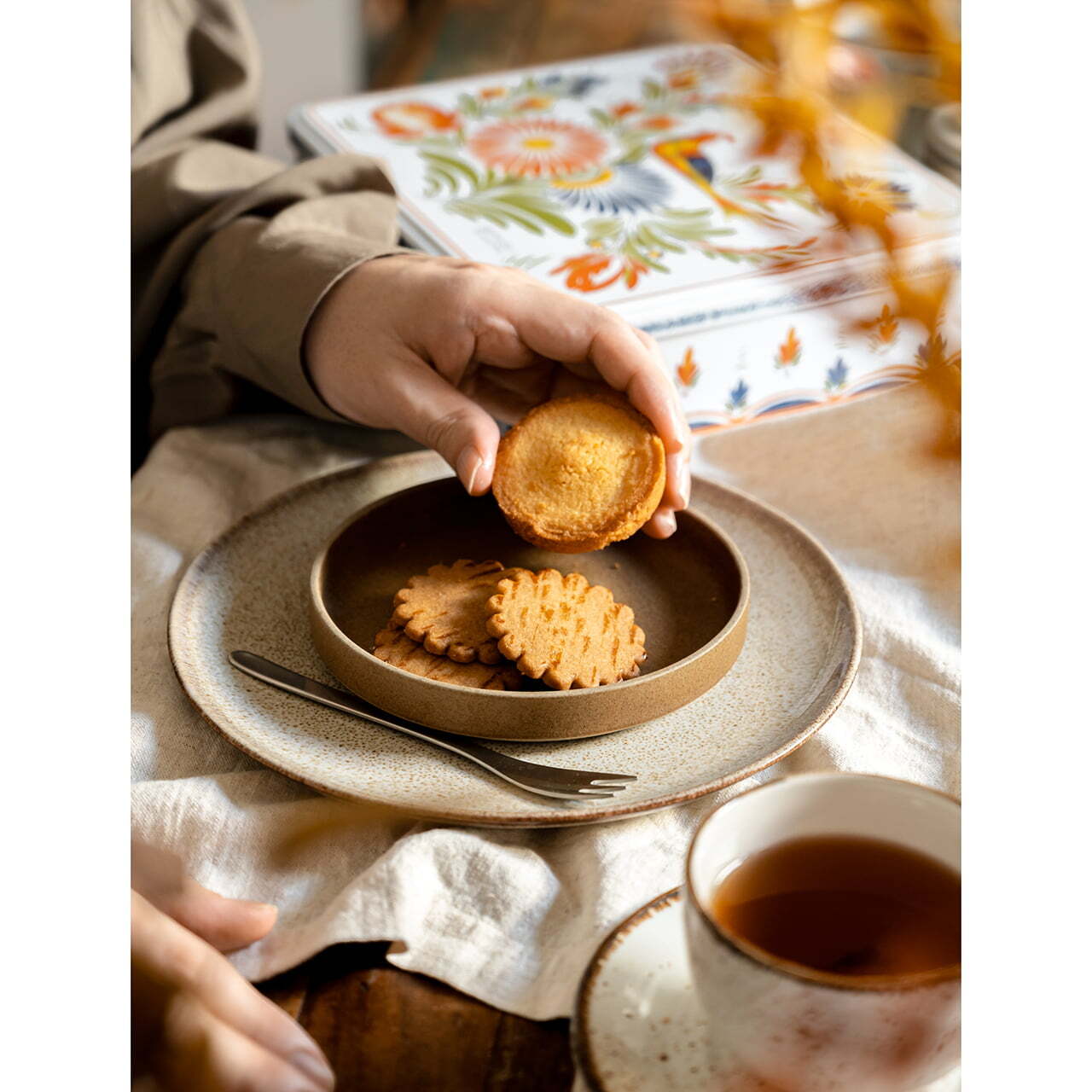 La Pointe du Raz フルール・ド・カンペール缶（大） 4種のビスケット