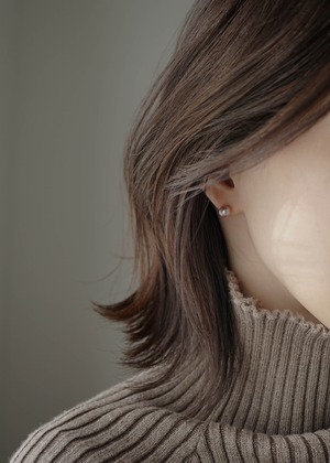 Nude Rosy-パールピアス／K14GF