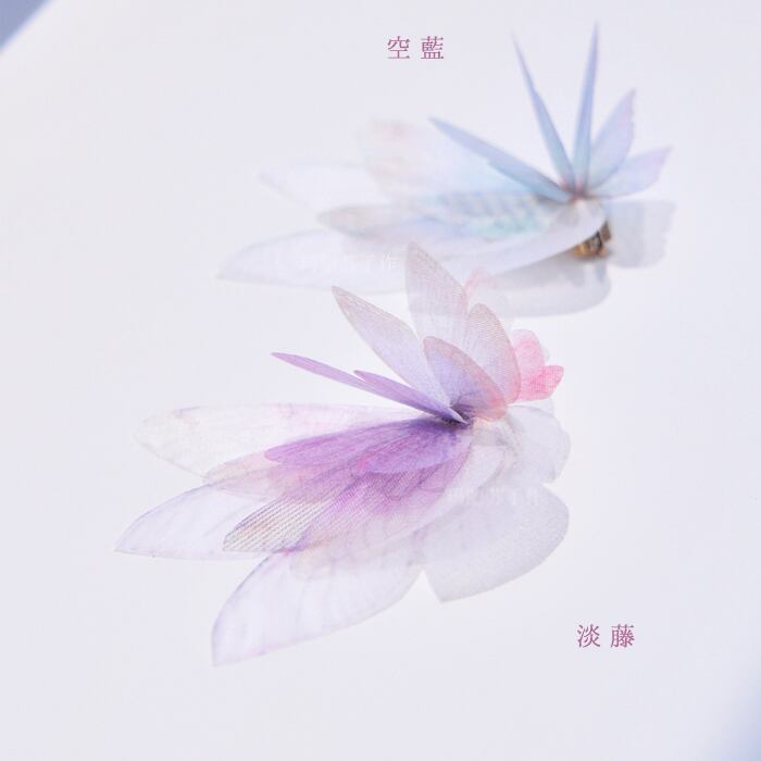 [3color] 胡蝶の夢　イヤークリップ