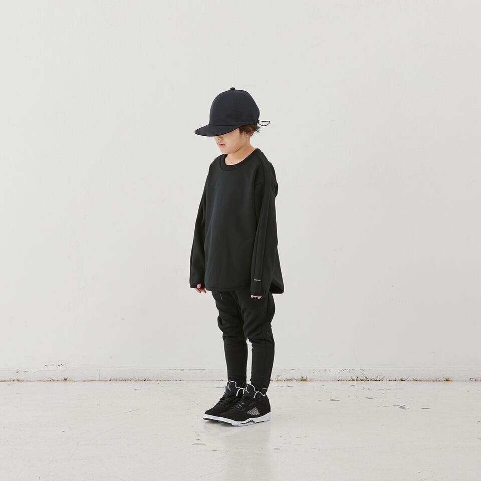 《MOUNTEN. 2022AW》dry crewneck sweatshirts / black / size0(145-155cm程度）