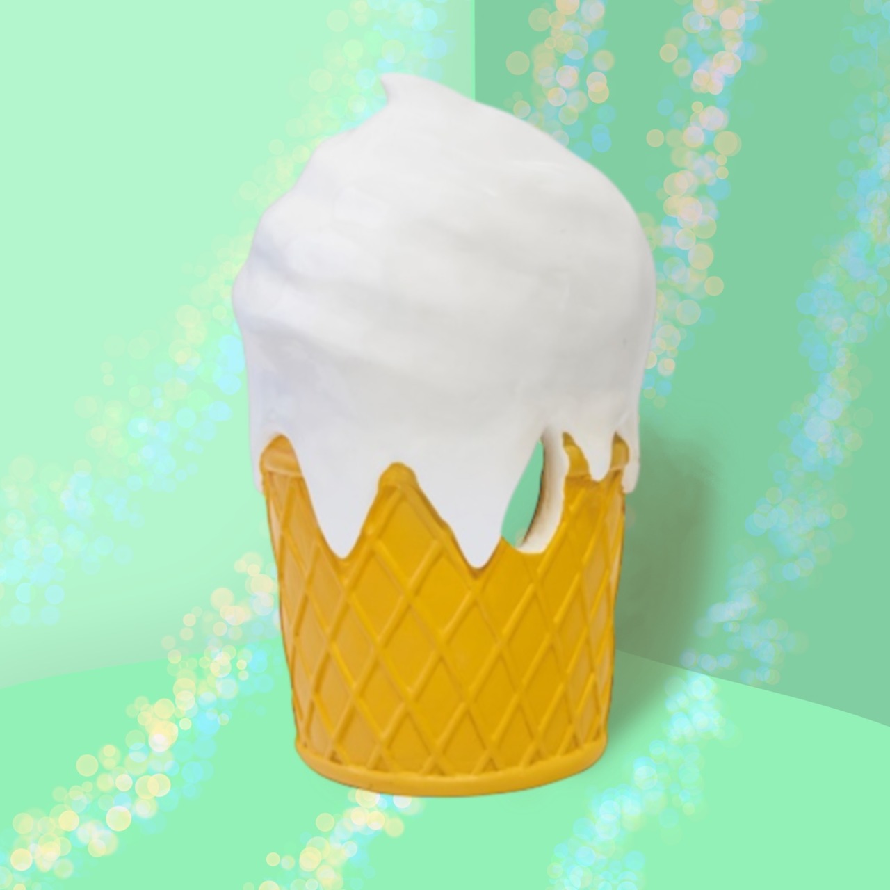 アイスクリーム ティッシュケース (白) IceCream(White) - 1