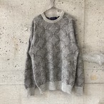 Made in Italy gray pattern knit