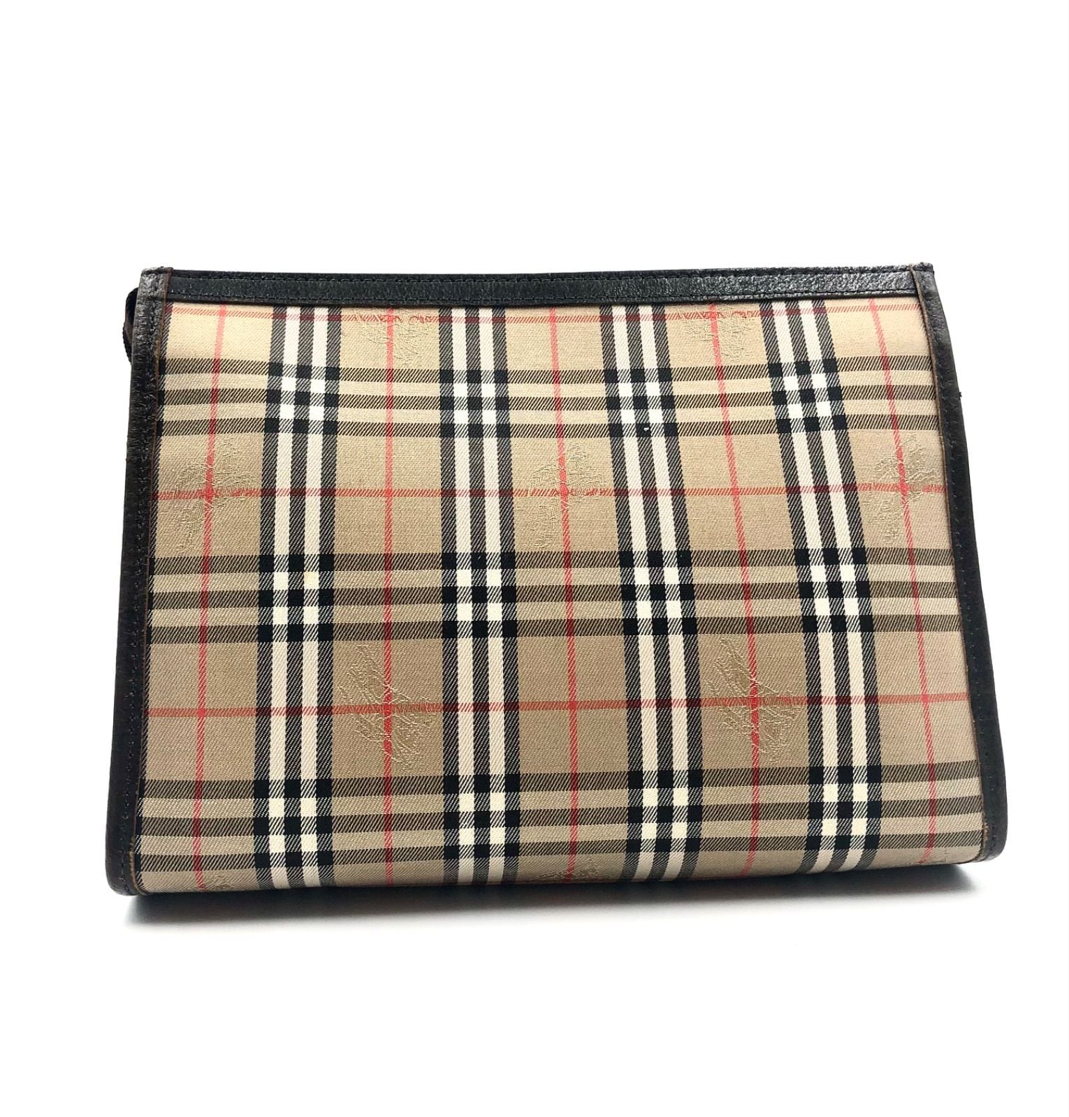 希少/美品 バーバリー ノバチェック レザー シャドーホース ロゴ ミニ