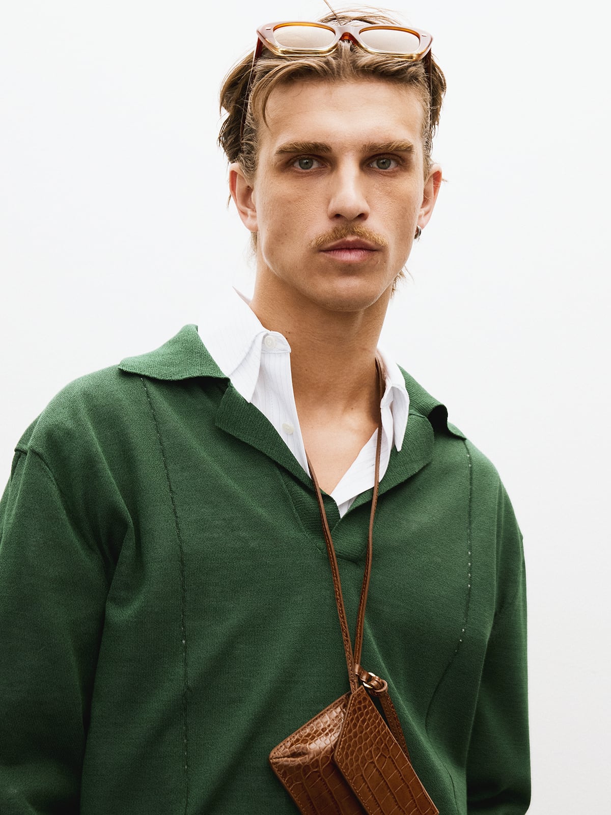 ☆ENHYPEN ジョンウォン 着用！！【RECTO】VINTAGE DADDY KNIT POLO