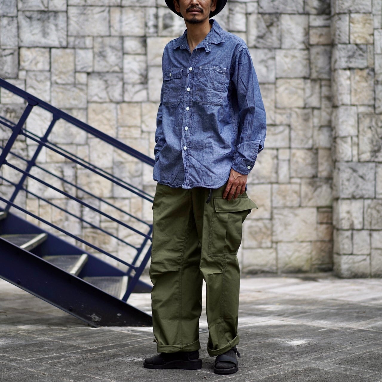 KENNETH FIELD(ケネスフィールド) /RESTOCK V6P -OLIVE- | Signs KENNETH FIELD(ケネスフィールド) /RESTOCK V6P -OLIVE- | Signs