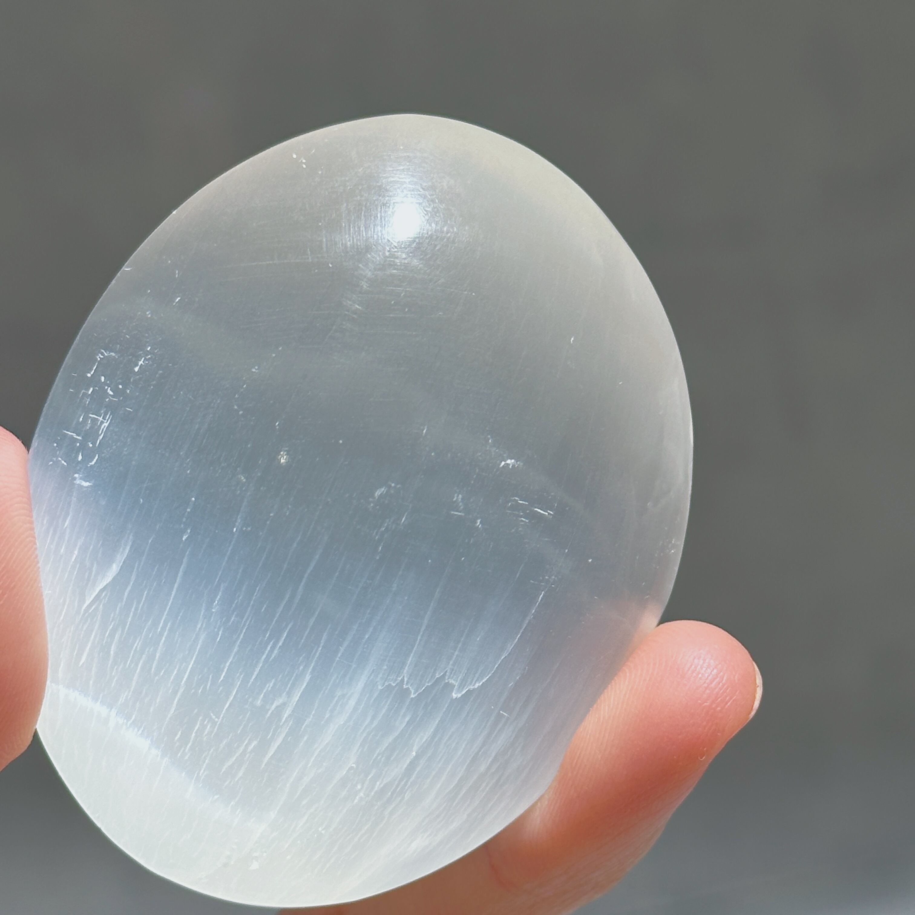 セレナイト パームストーン01♢Selenite♢天然石・鉱物・パワーストーン