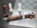 new Limited edition　硬質ガラスペン　チェス『ナイト』