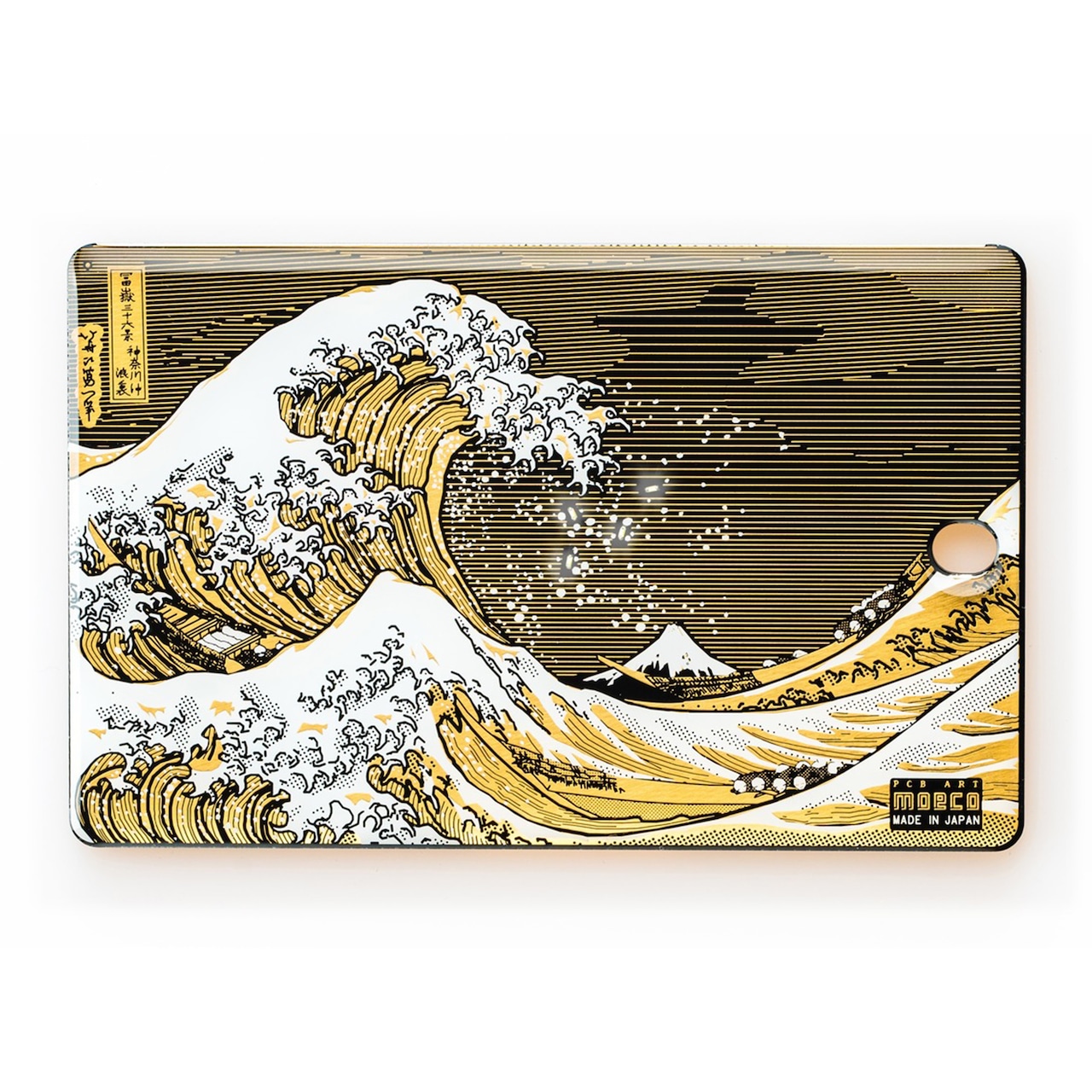 FLASH 神奈川沖浪裏 基板アート ICカード ケース | PCB ART moeco