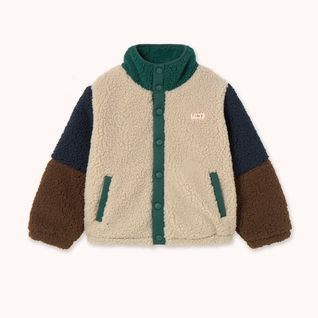 Color Block Polar Sherpa Jacket / TINY COTTONS
