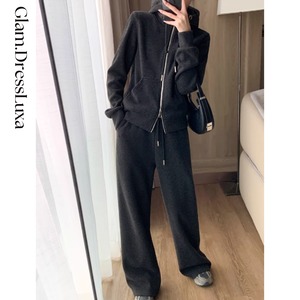 ダブルジップパーカー スウェット セットアップ_ST276