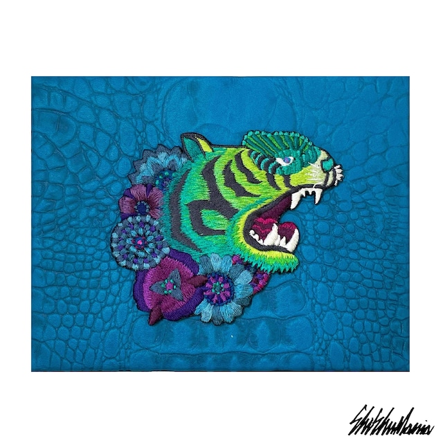 Yuta Okudaコラボ緑虎刺繍パネル
