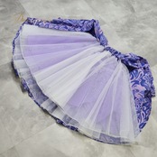フラダンス 衣装 ALOHA STANDARDS アロハスタンダード パウスカート ブルー系 パープル系 ピンク系 ティアレ柄 ラウアエ柄 花柄 青 紫 紐 華やか パニエ ペチコート 一体型 練習 レッスン ダンス衣装 イベント ステージ 日本製