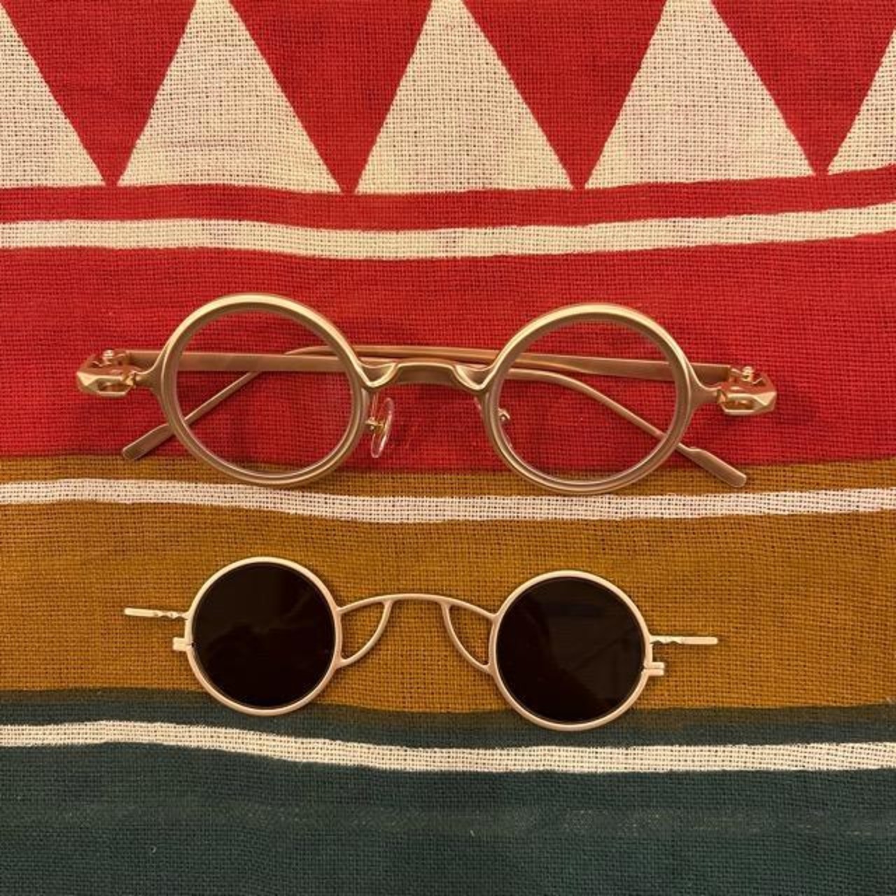 TOPANGA Accessory 2-Way Metal Round Sunglasses Metal Round Sunglasses 2-Way Sunglasses