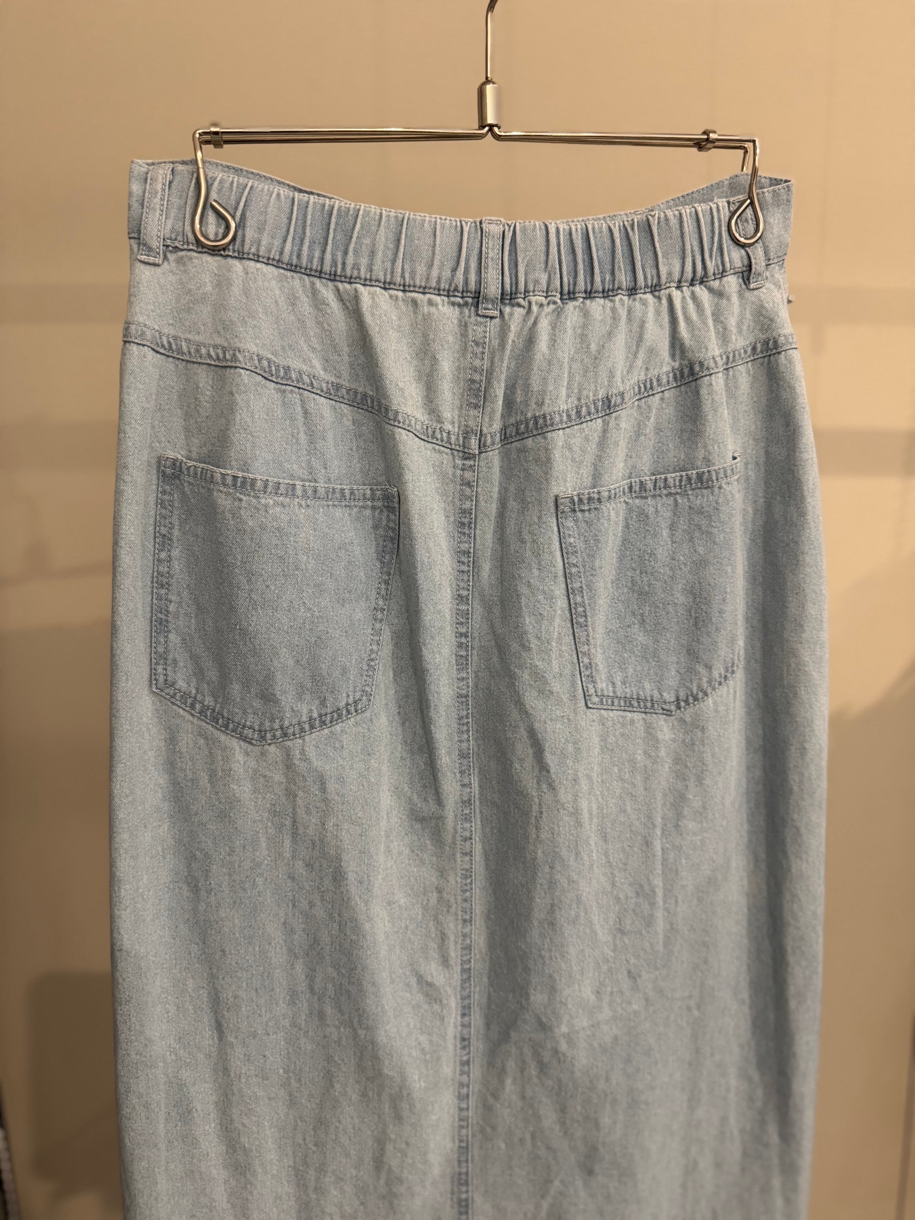 【SELECT】スタッズデニムタイトスカート 43-0123