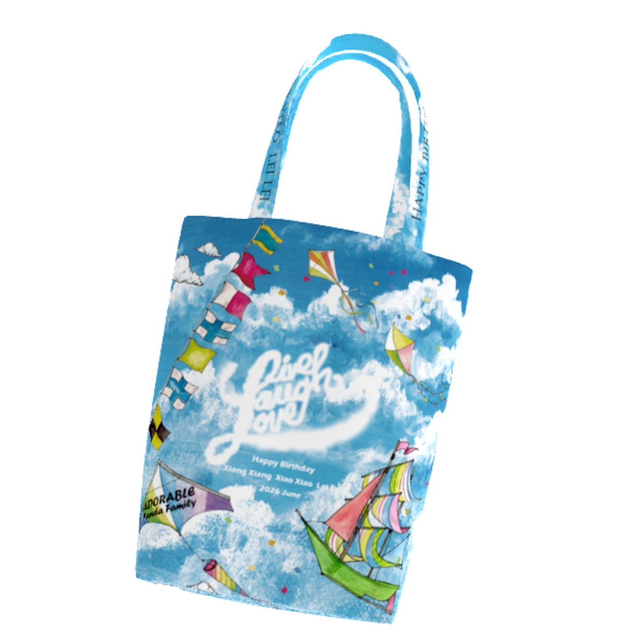 ◆受注生産◆6月Anniversary柄◆全面フルカラーMサイズトート