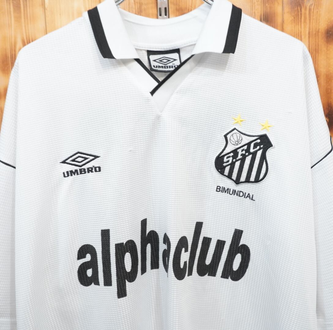 umbro サントスFC ゲームシャツ XL /アンブロ 99 00 alpha club