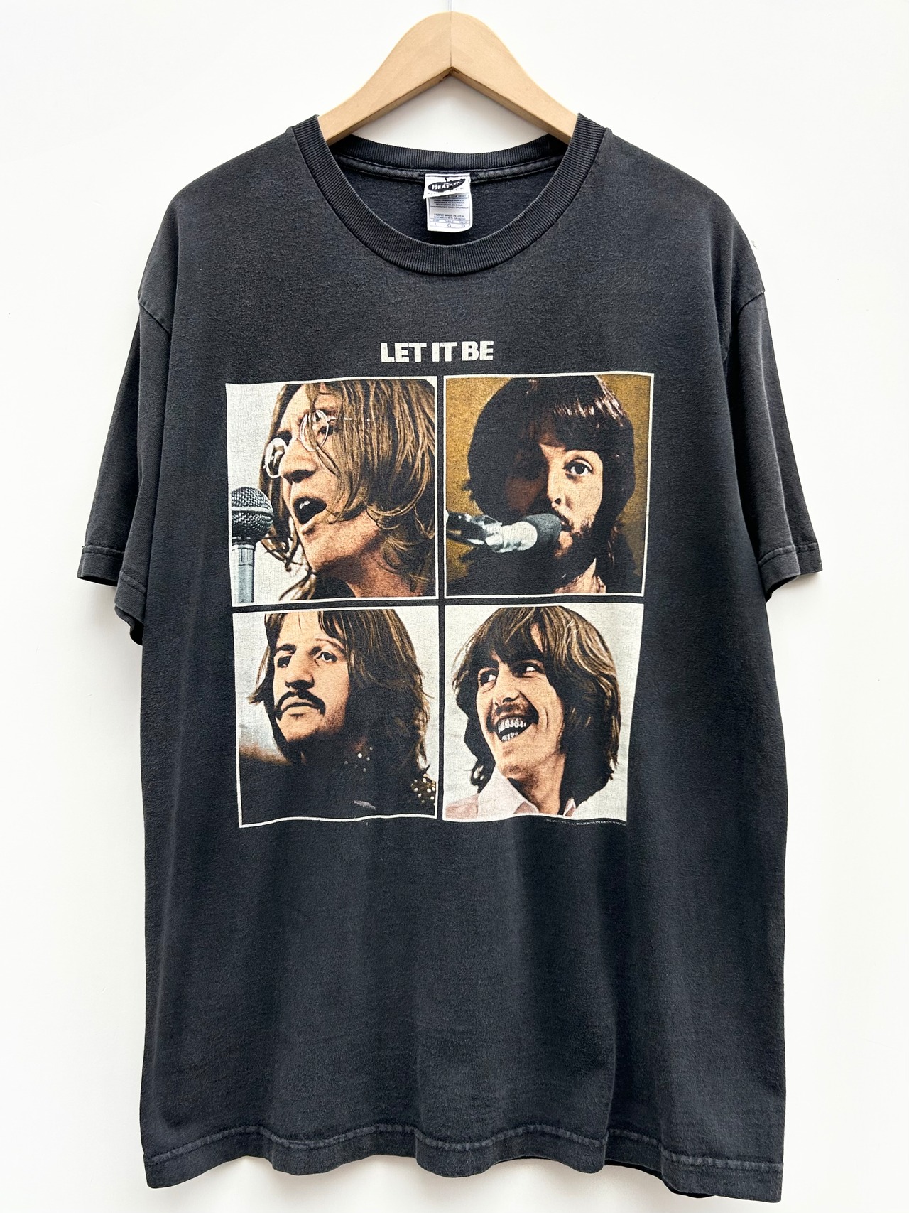 00s The Beatles "LET IT BE" Rock Tee Size L