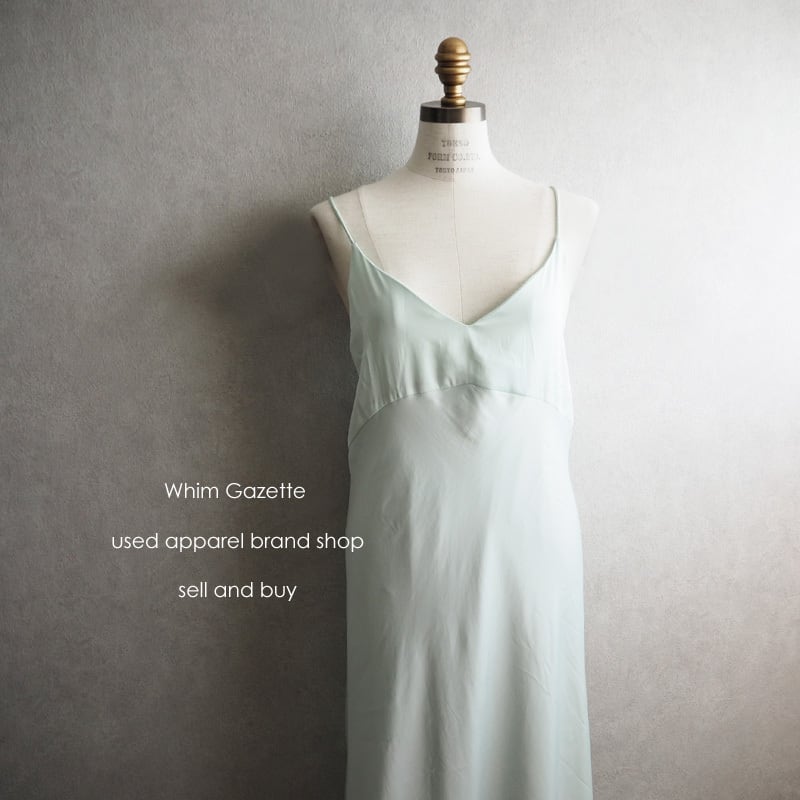 Whim Gazette ウィム ガゼット サテンキャミワンピース 2020 美品 F