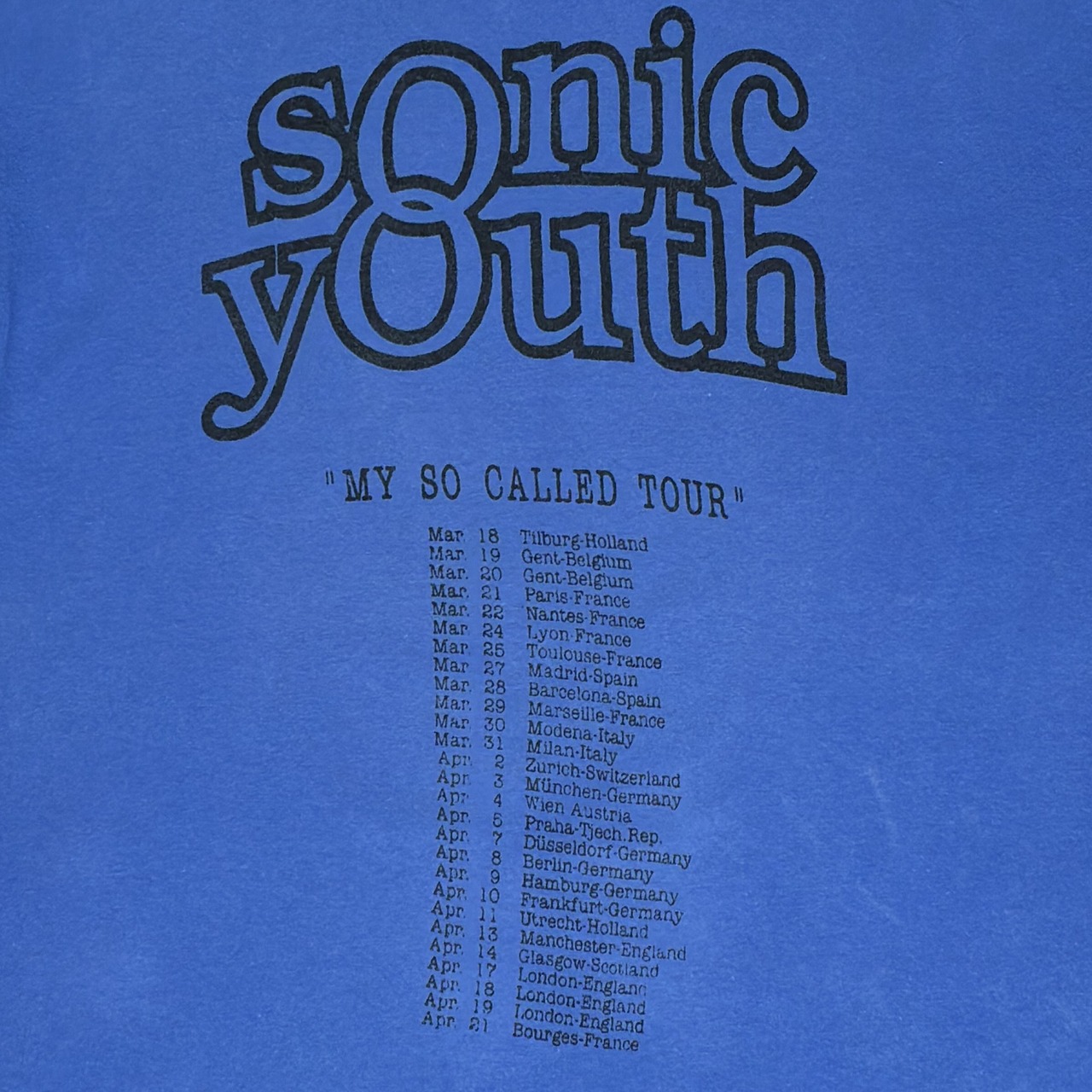 SONIC YOUTH 'WASHING MACHINE MY SO CALLED TOUR 90s' 386