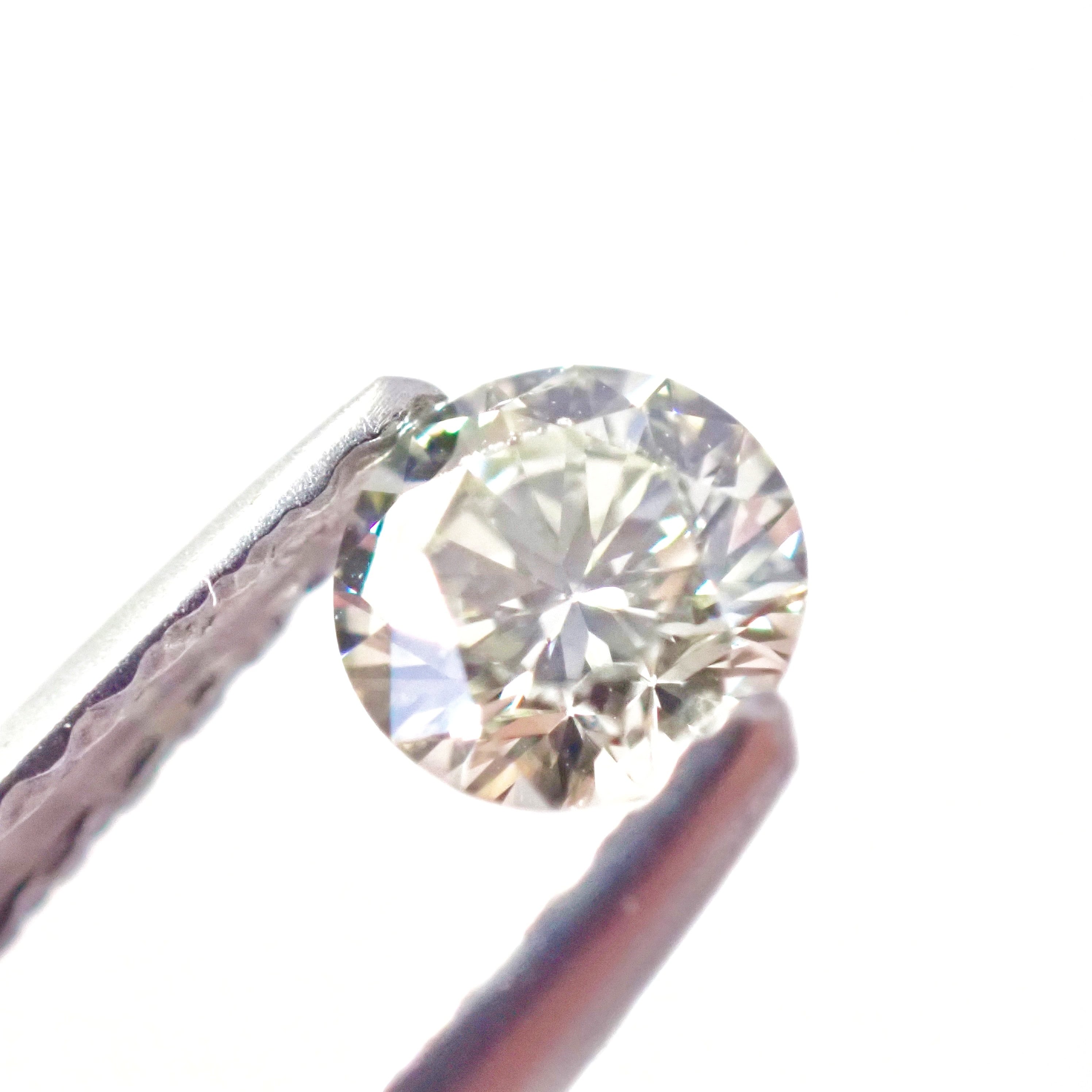 K18☆天然グリーンダイヤペンダント　L Gr Ye Green 0.348ct