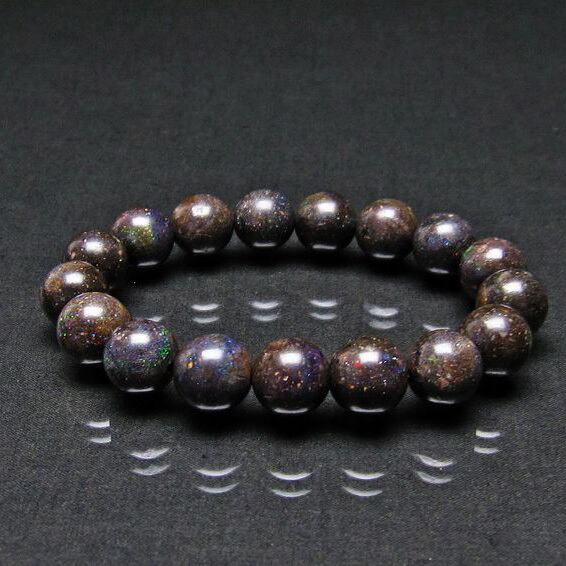 ブラックオパール ブレスレット 13mm 111-17759