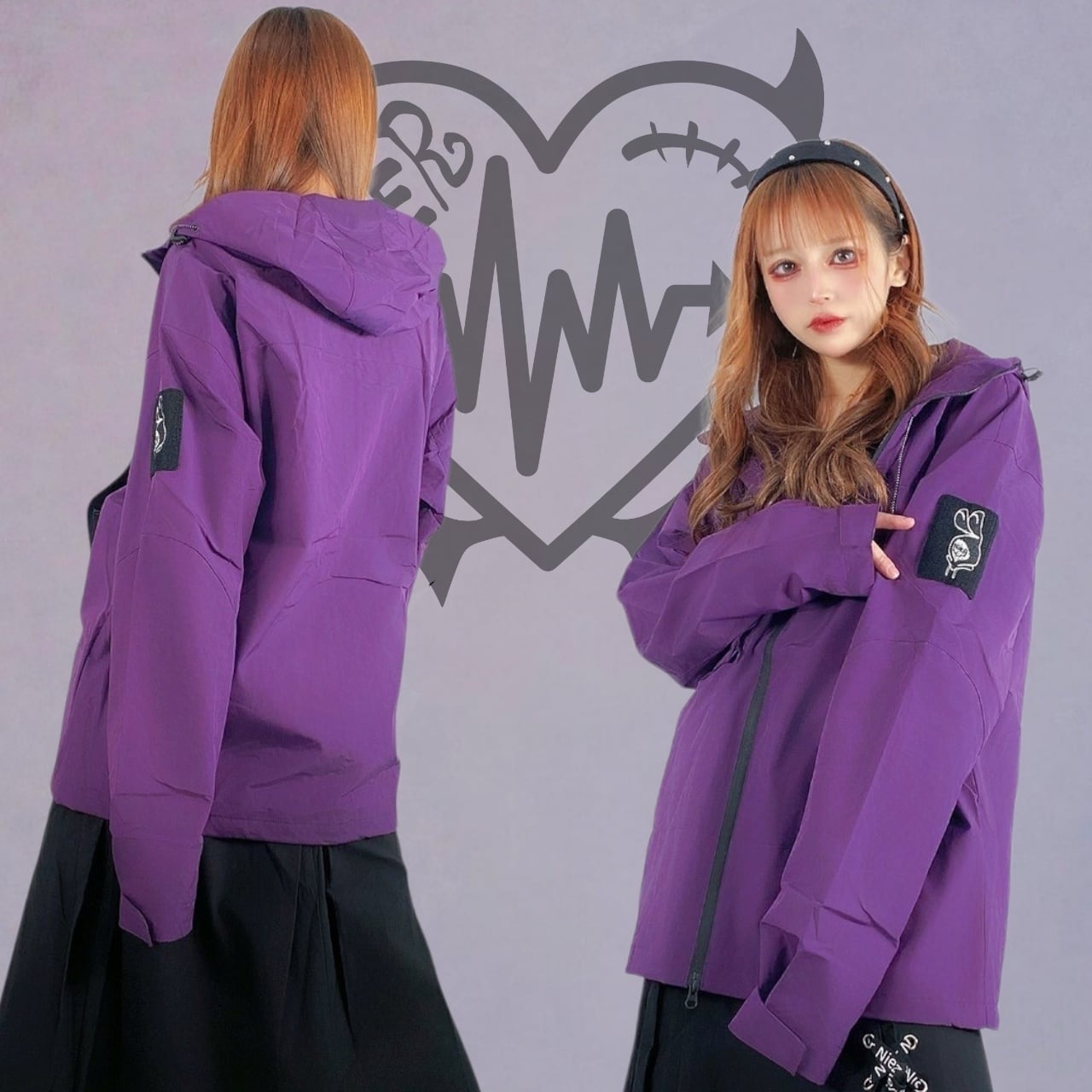 先着50点限定55%OFF》DOUBLE ZIP 5POCKET OUTER【PURPLE】 | NIER CLOTHING