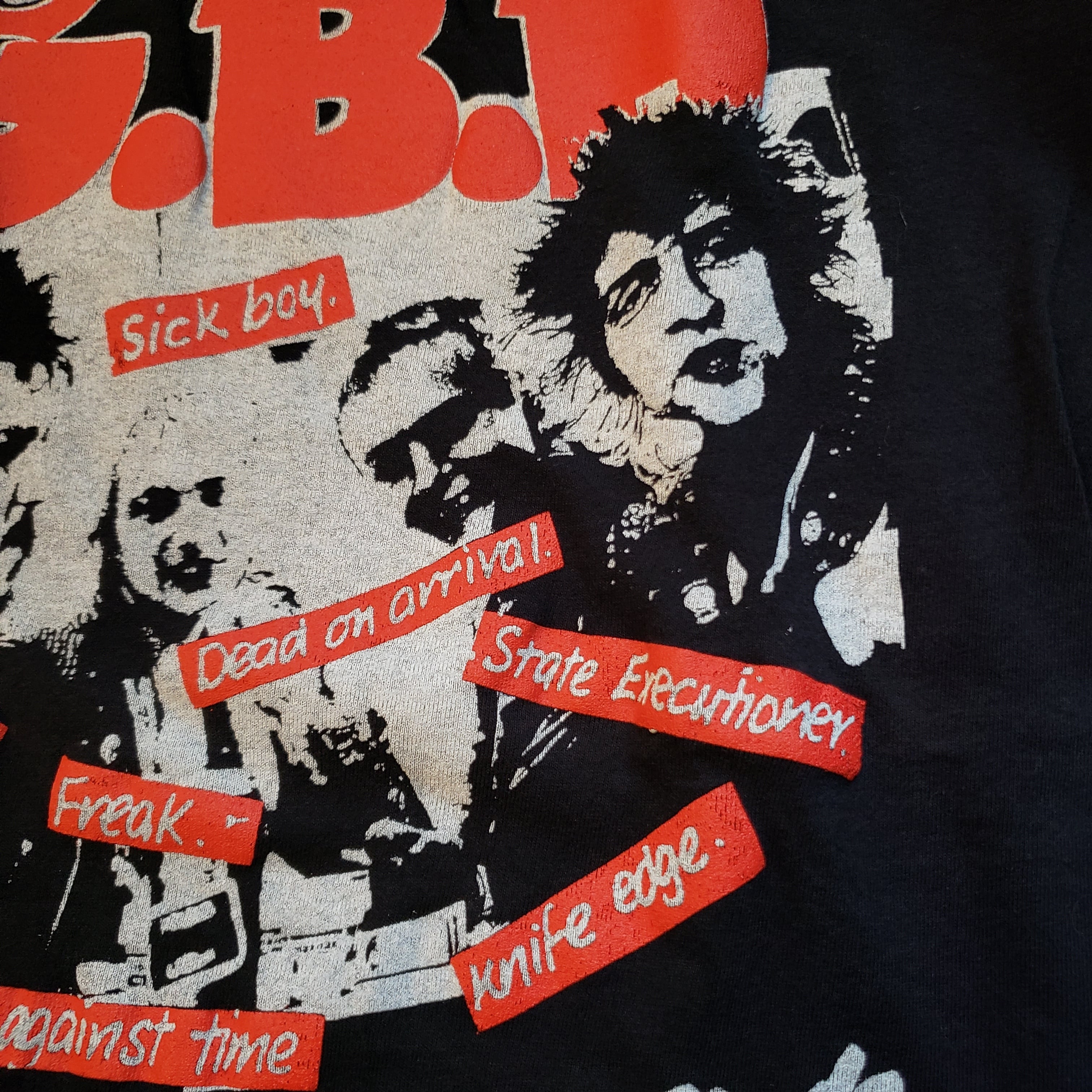 90s USA製　G.B.H. GBH バンドTシャツ 　L