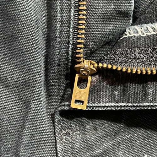 USA製 ブラック ダブルニー Carhartt B01-BLK 28×30 詳細写真9