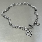 heart chain necklace / l0052