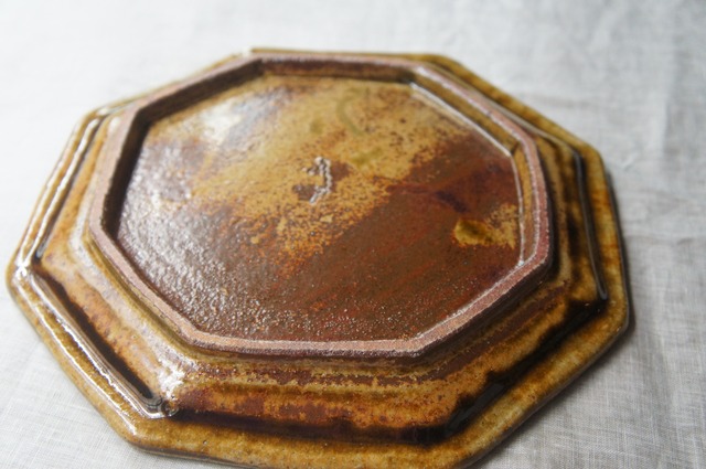 熊本天草：陶房スイさん　８角プレート（大）