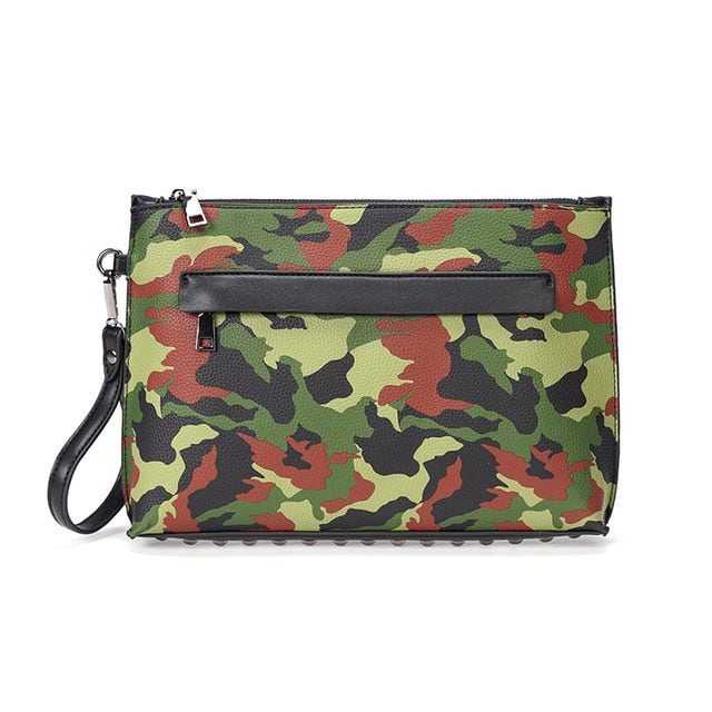予約販売】クラッチバッグ ハンドバッグ メンズ ポップ 迷彩柄