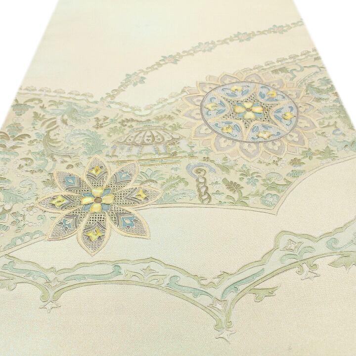 最高にエレガントな逸品　【螺鈿】と【蘇州・スワトウ刺繍】　大人のフォーマル袋帯 最高にエレガントな逸品 【螺鈿】と【蘇州・スワトウ刺繍】 大人