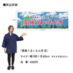 【受注生産】横幕 愛媛うまいもん市 空 180×60cm 45099