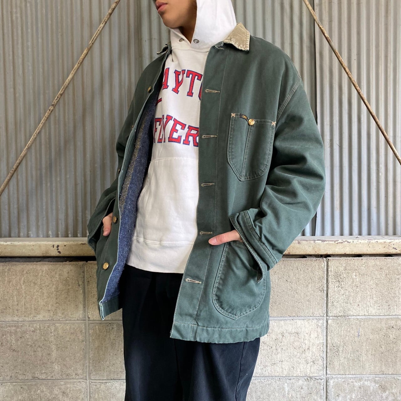 90s Lee zip up nylon work jacket