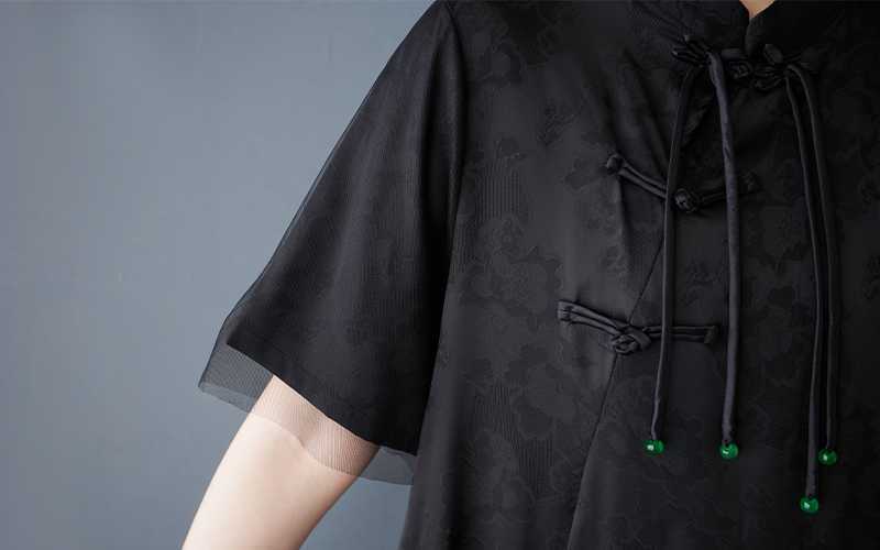 ダークロータス チャイナドレス M24397 | 奇妙な洋装雑貨店 Magica Bazaar