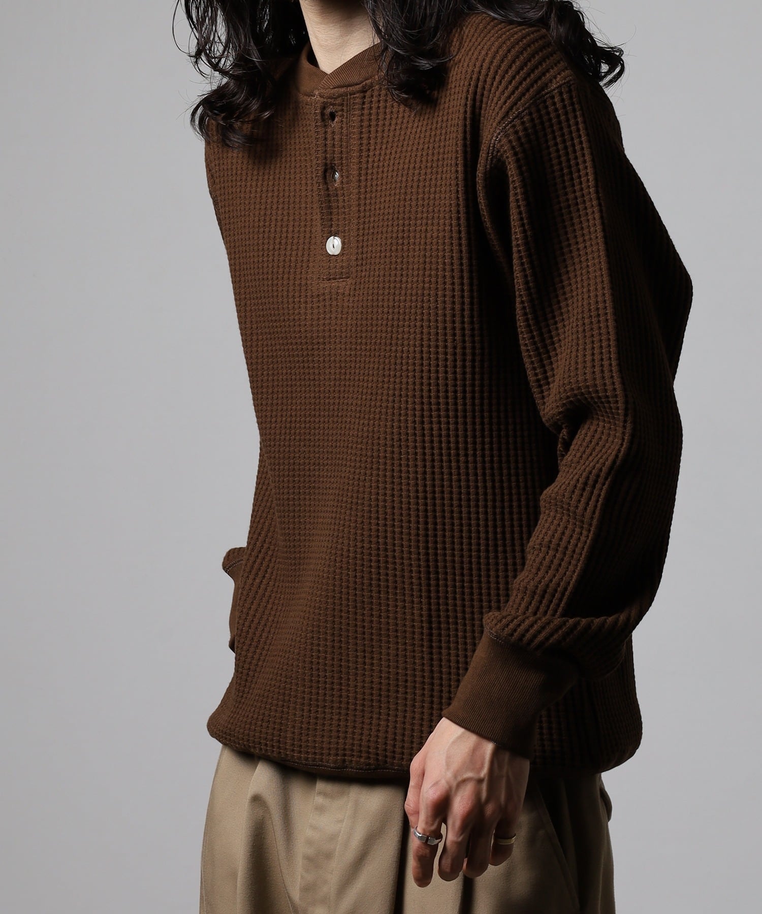 ビッグワッフルヘンリーネック #JC187-52S | JEMORGAN ONLINE STORE