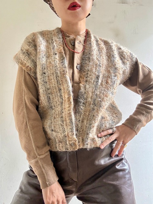 1970s Vintage Mohair Knit Vest
