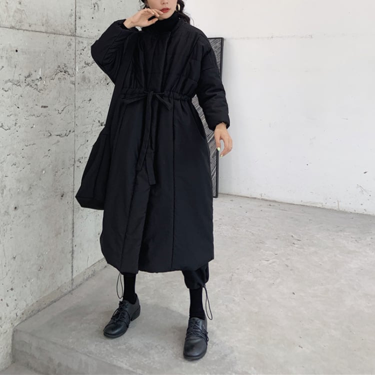 ボタンフロント オーバーサイズ ロング丈 コート R30298
