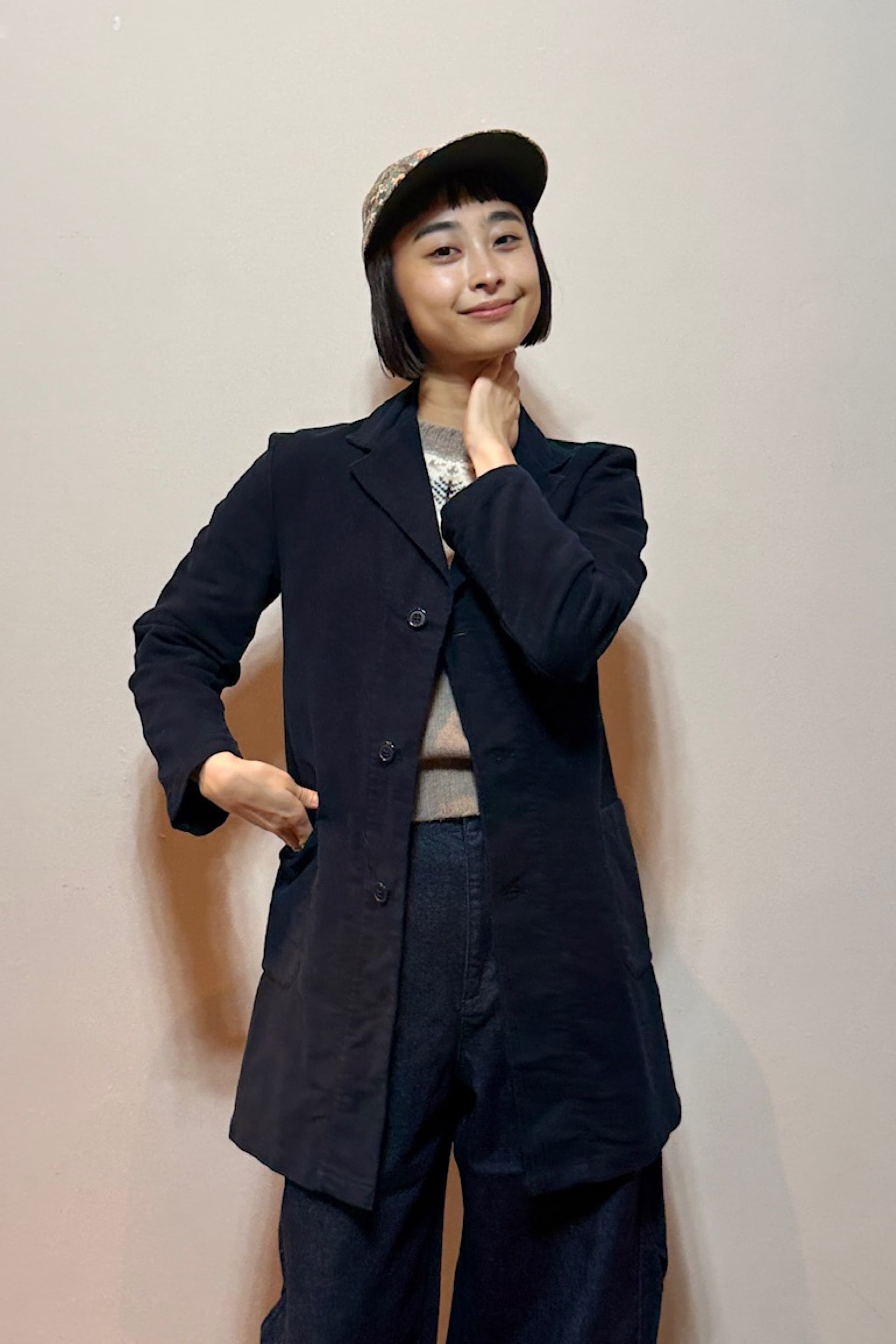 LABWEAR ネイビーコットンコート