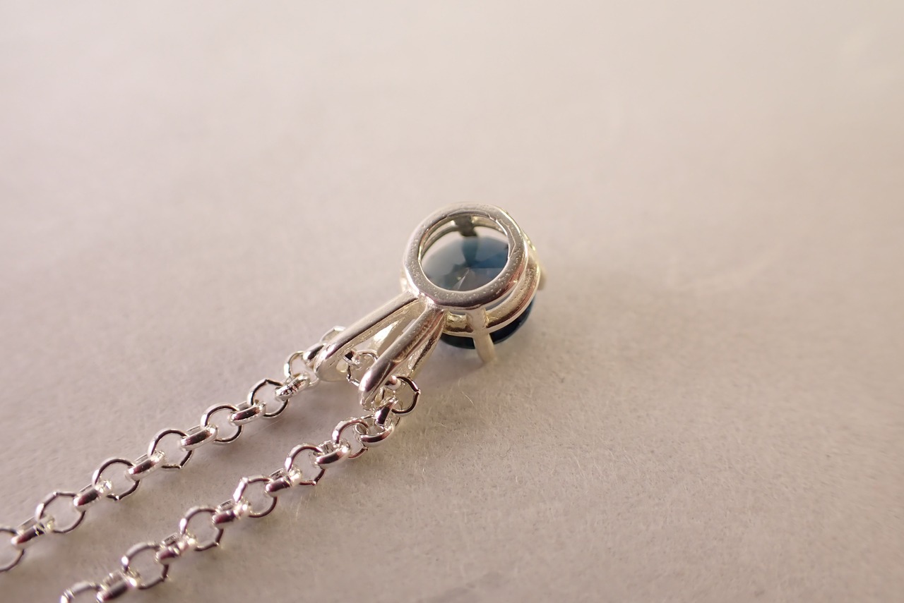 ブルートパーズネックレス　1.03ct [D12‐112]