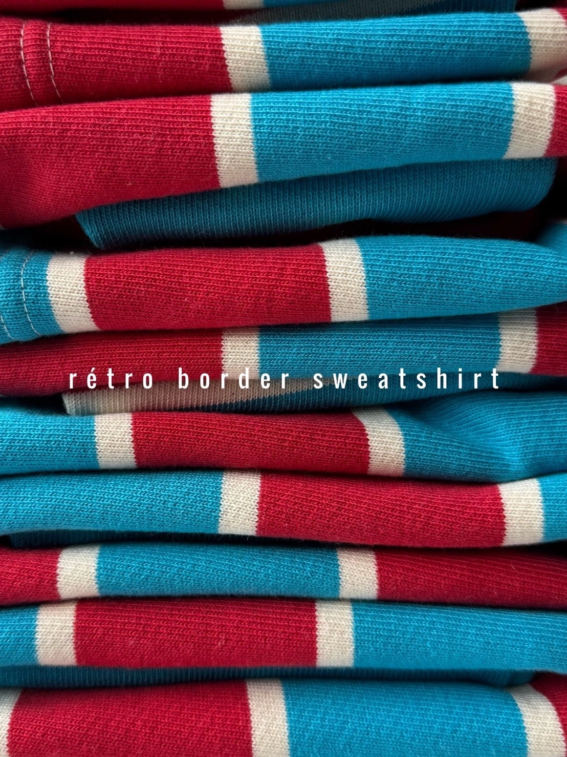 ブルー×レッド ボーダーmtm(90〜150cm)4327