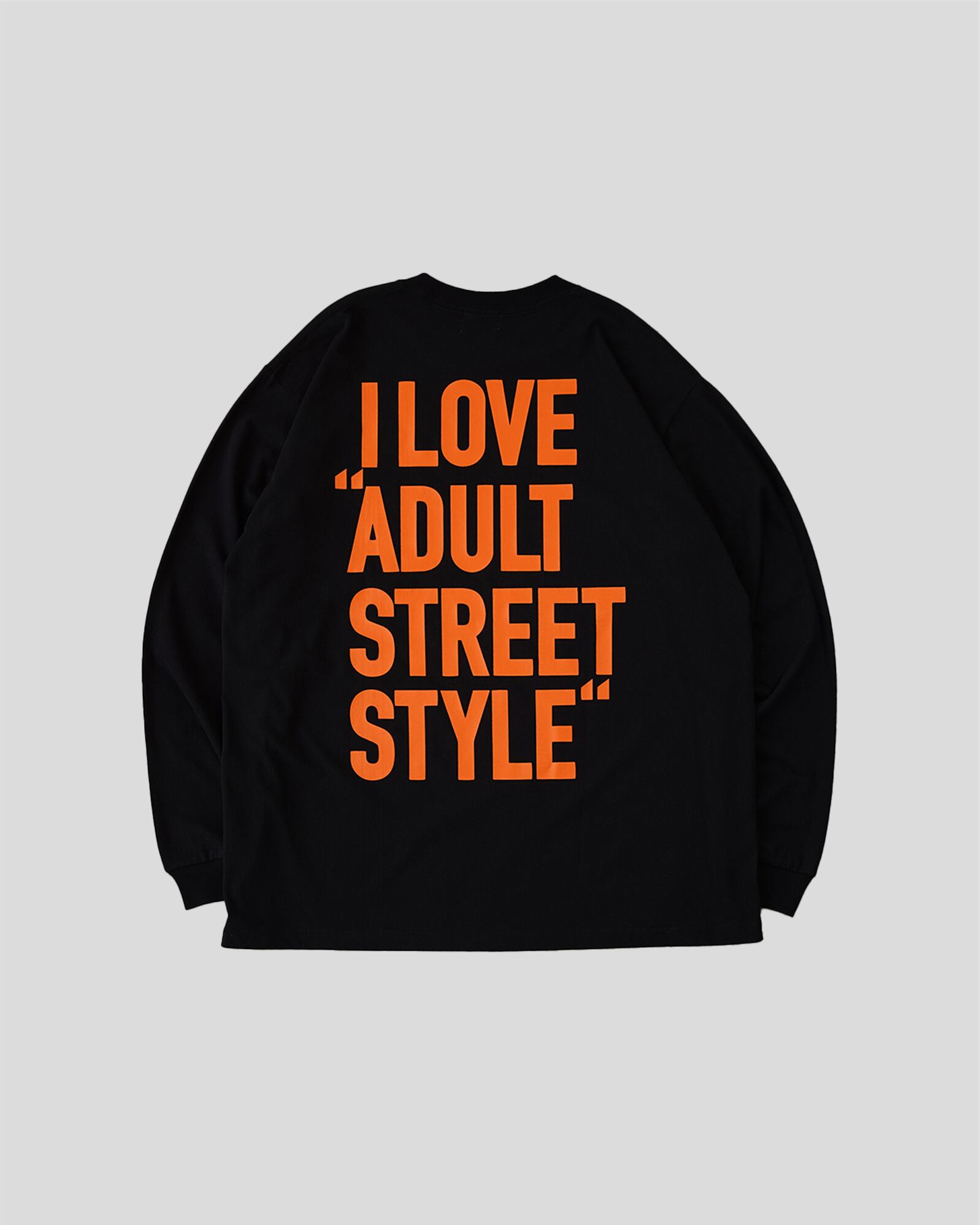 LP MM "I LOVE" ASS L/S TEE BLACK×ORANGE