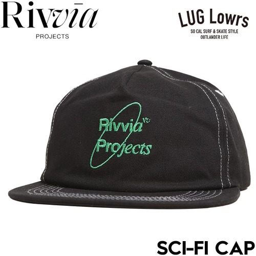 Rivvia PROJECTS リヴィアプロジェクツ キャップ メンズ ストラップバックキャップ 帽子 フリーサイズ コットンキャップ 刺繍ロゴ SCI-FI CAP RHW-26111 日本代理店正規品