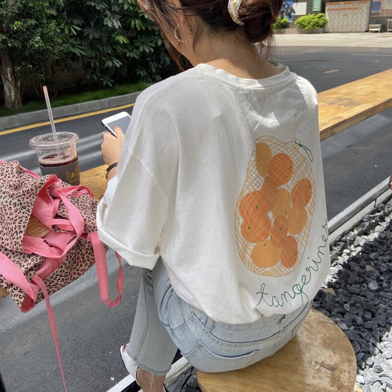 シャツ トップス スプリングスタイル半袖スリーブTシャツ ショート ハーフスリーブ 春物 試着室78146739615